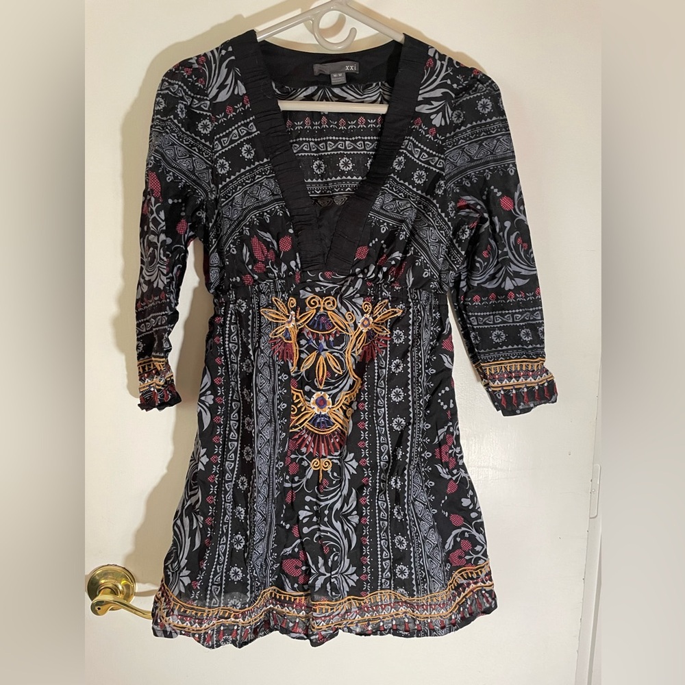 Xxi size medium cotton fitted dress